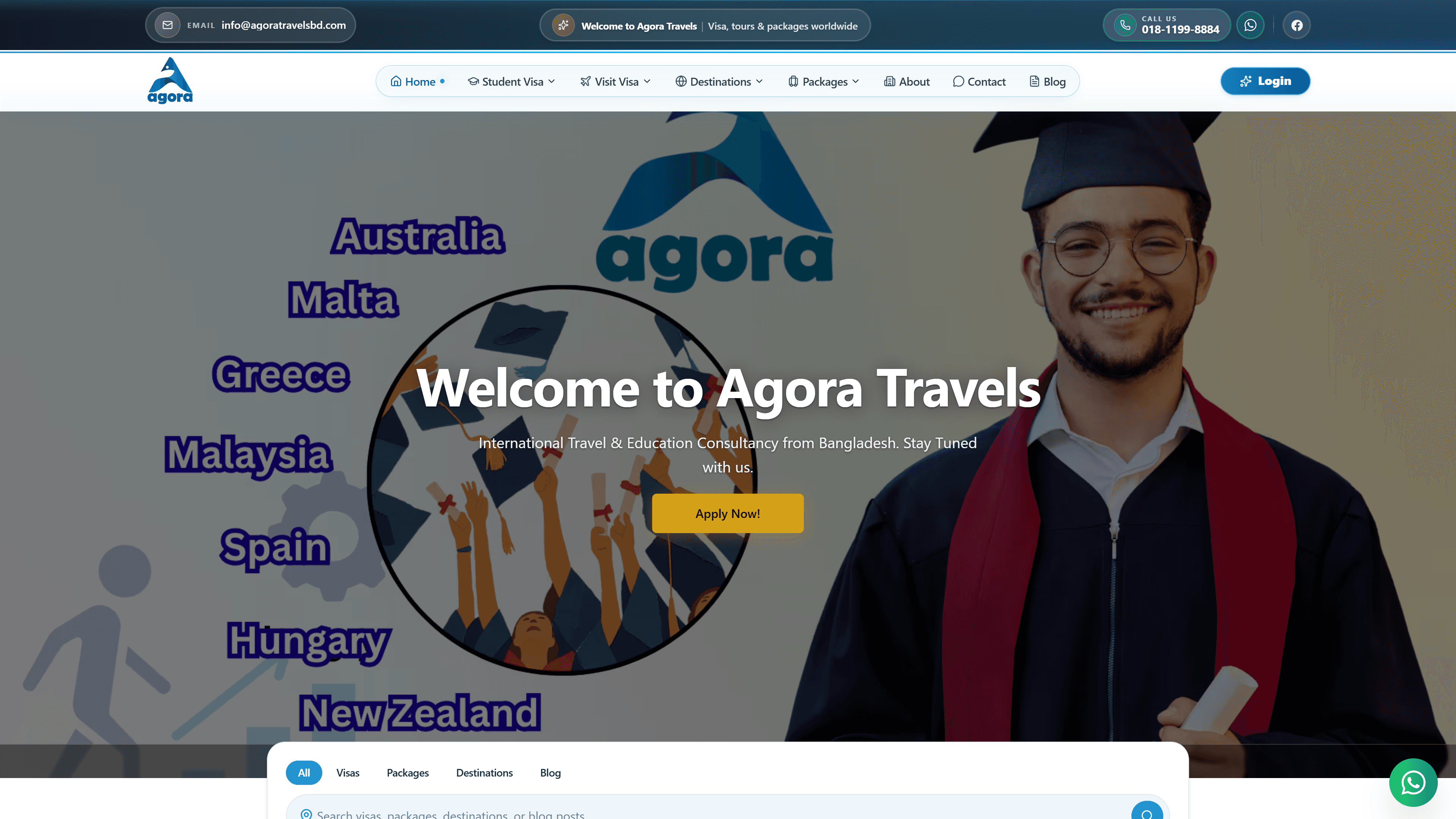 Agora Travels Mockup