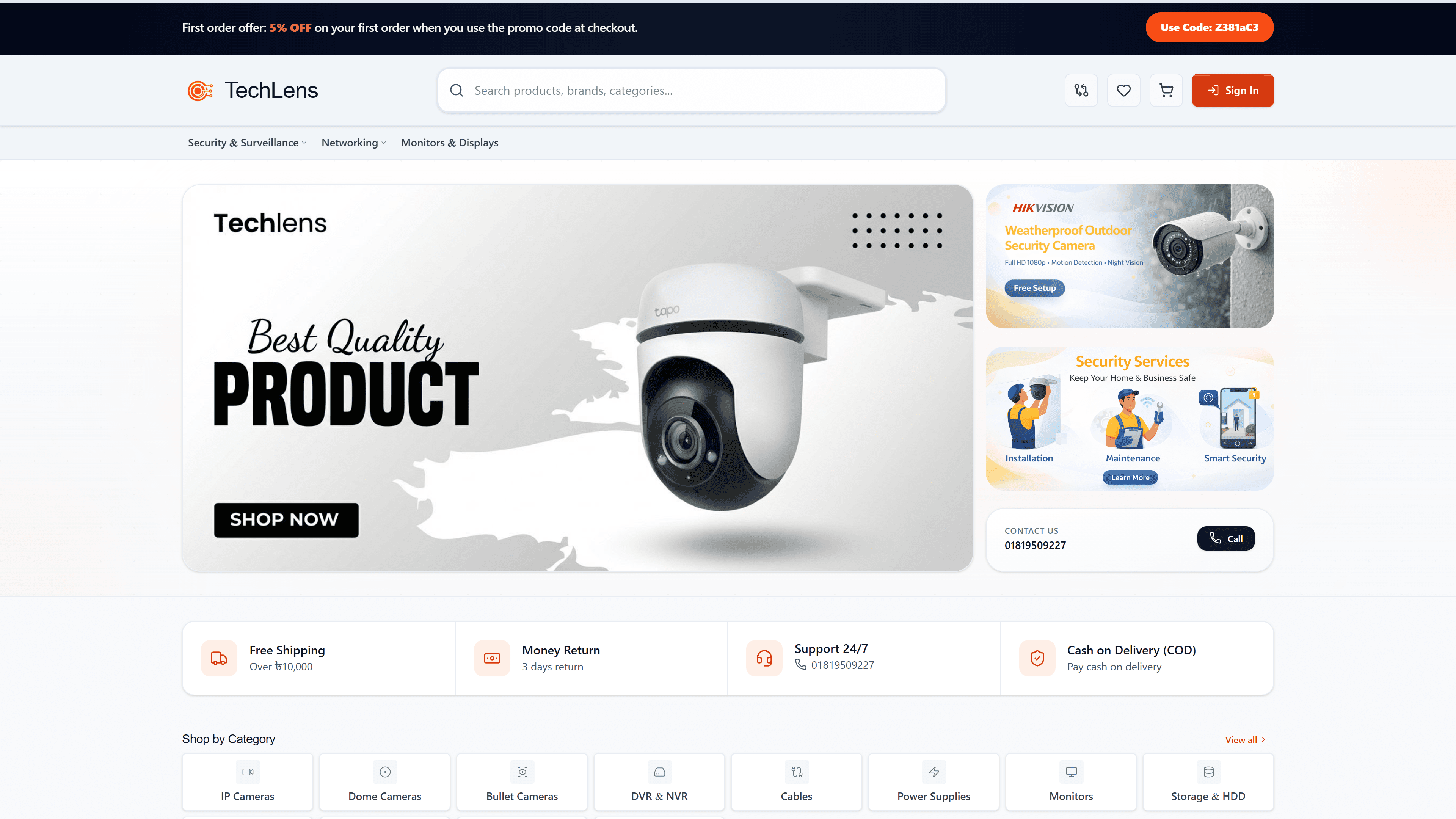 TechLensBD Mockup